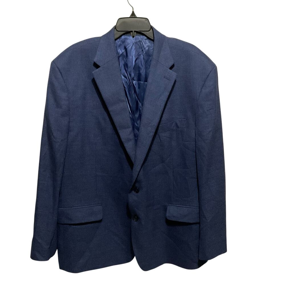 Michael Kors Men’s Classic Fit Stretch Twill Sports Coat Blue Size 50R